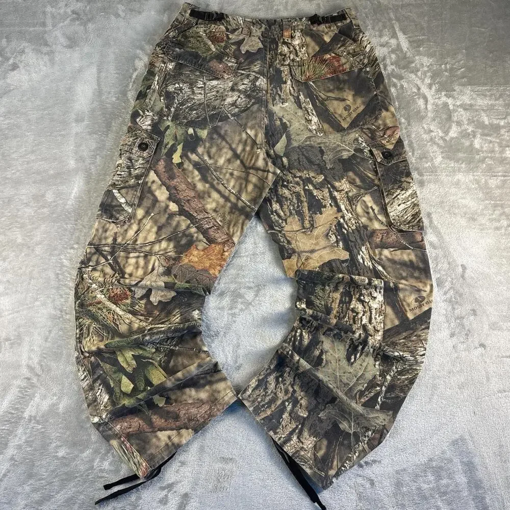 Walls Realtree Camo Cargo Pants Mens Large Hunting Outdoor Utility Distressed - Picture 2 of 8